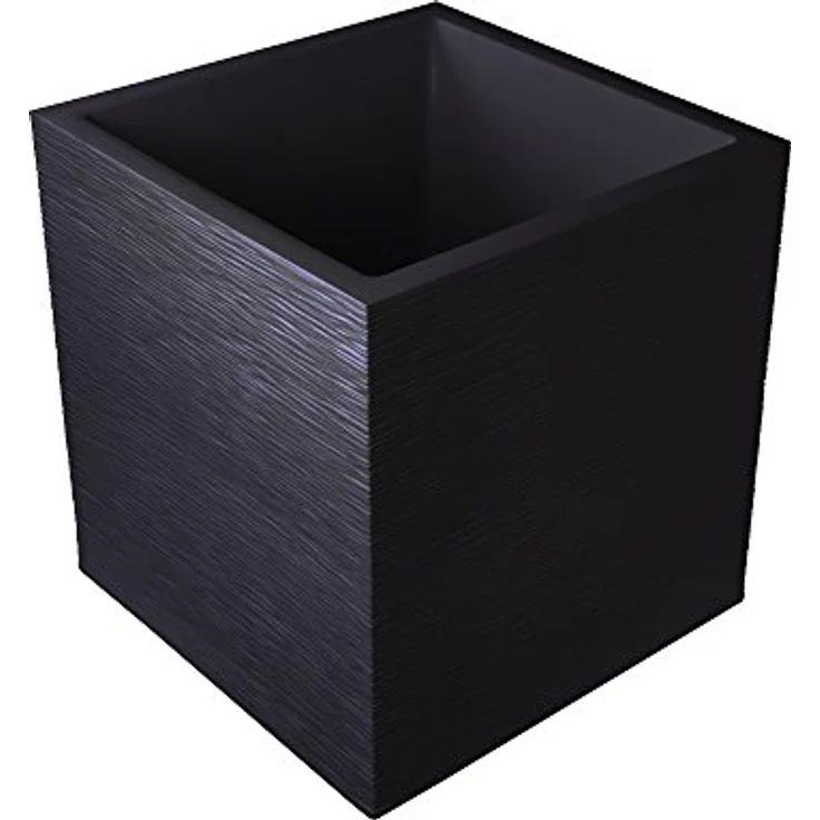 ONDIS24 Pflanzkübel Vulkan 40, Kunststoff mit Gestein/Basalt/Graphit Optik und Wasserspeicher, 31 Liter Pflanzvolumen – Bild 4