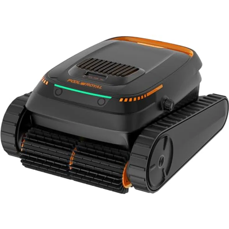 FM SOLAR Pool-Royal Akku-Poolreinigungs-Roboter PR10 Limited Design Edition, 5200mAh Akku, 120 Minuten Laufzeit, für alle Poolformen geeignet, kabellos