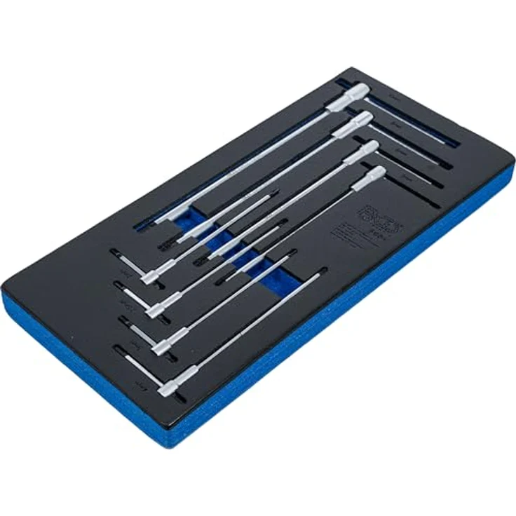 BGS Werkstattwageneinlage 1/3: Schraubendreher-Satz mit T-Gleitgriff | Innensechskant | 2-10 mm | 8-tlg. | Chrom-Vanadium-Stahl – Bild 2