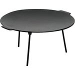 BBQ-Toro Gusseisen Grillpfanne mit 3 Beinen | rund | Dutch Oven Ständer | Dreibein Grillplatte (Ø 45 cm)
