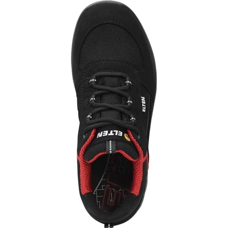 ELTEN HANNAH XXTL black-red Low ESD S3S Sicherheitsschuh, Damen-Sicherheitshalbschuh mit Hydrophobierte Mikrofaser, Atmungsaktivem Textilfutter und ESD PRO Lady Einlegesohle – Bild 6