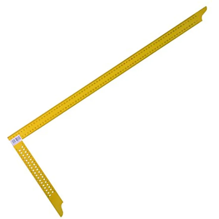 HaWe 90.808 Zimmermannswinkel 800mm mit Anreißlöchern in gelb