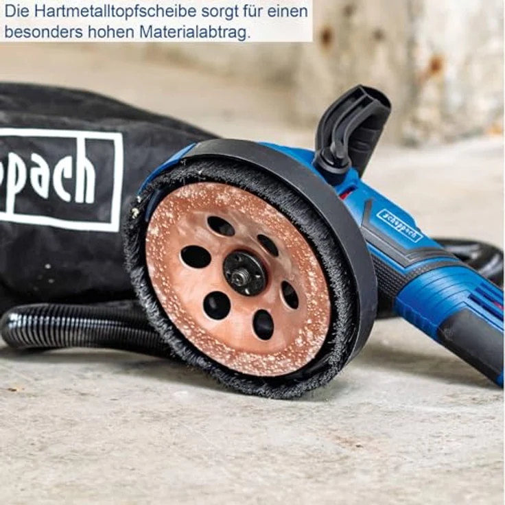 Scheppach BFR1200, Trockenbauschleifer 3-in-1, max. 1900 U/min, 1050 Watt, 12 tlg. Set für Wand-, Boden- und Deckenbearbeitungssystem – Bild 8
