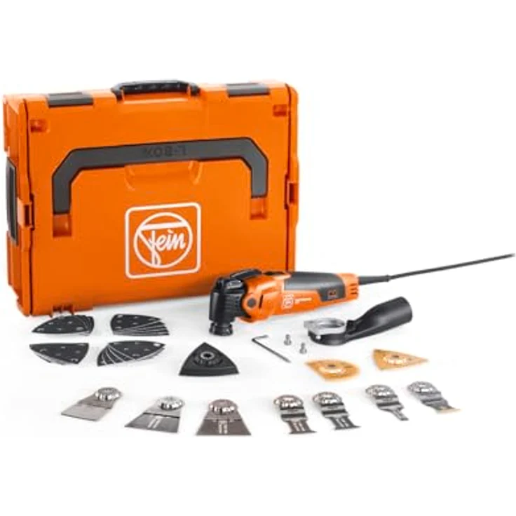 Fein MultiMaster mm 500 Plus Top, Multifunktionswerkzeug mit 350 W, 30+ Zubehörteilen und L-Boxx – Bild 1