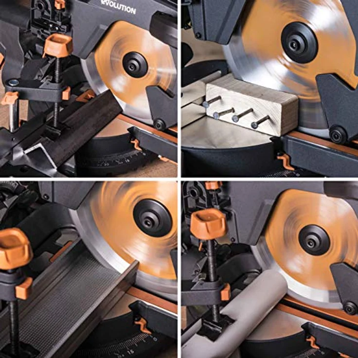 Evolution Power Tools - R255SMS+ Mehrzweck-Gleit-Gehrungssäge mit Plus Pack, 255 mm (230V) – Bild 5