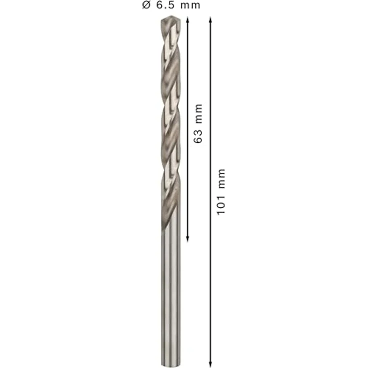 Bosch Professional Metallbohrer HSS-G geschliffen (10 Stück, Ø 6,5 mm) - Preisvergleich – Bild 3