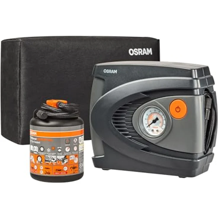 Osram TYREseal Kit Essential, Reifenkompressor mit Dichtmittel (0.45 l), repariert Reifenschäden bis 6 mm, umweltfreundlich und einfach zu handhaben, inkl. Aufbewahrungstasche – Bild 12