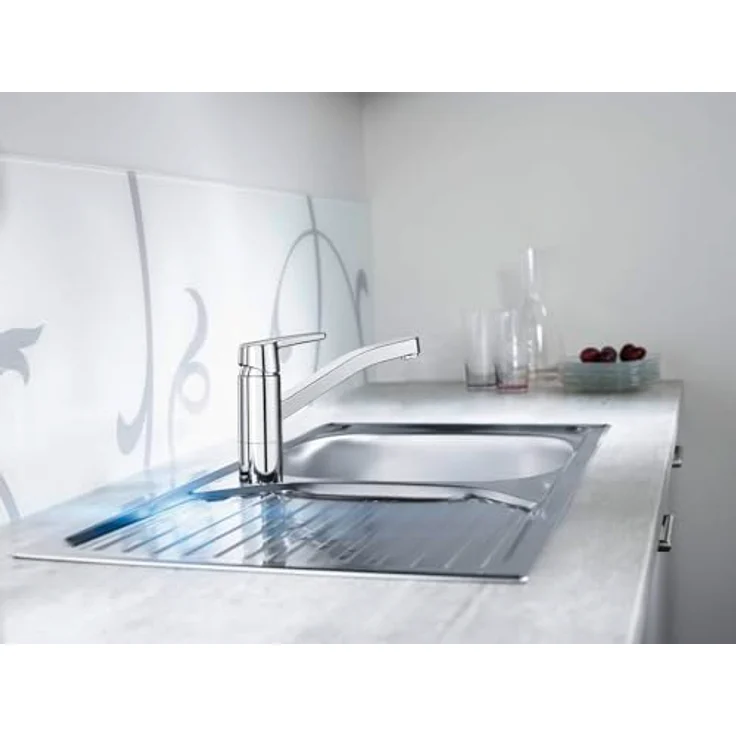 HANSA Hanspolo Spültisch-Einhand-Einlochbatterie, 216 mm Ausladung, 120° schwenkbar, 12 l/min Durchflussmenge – Bild 3