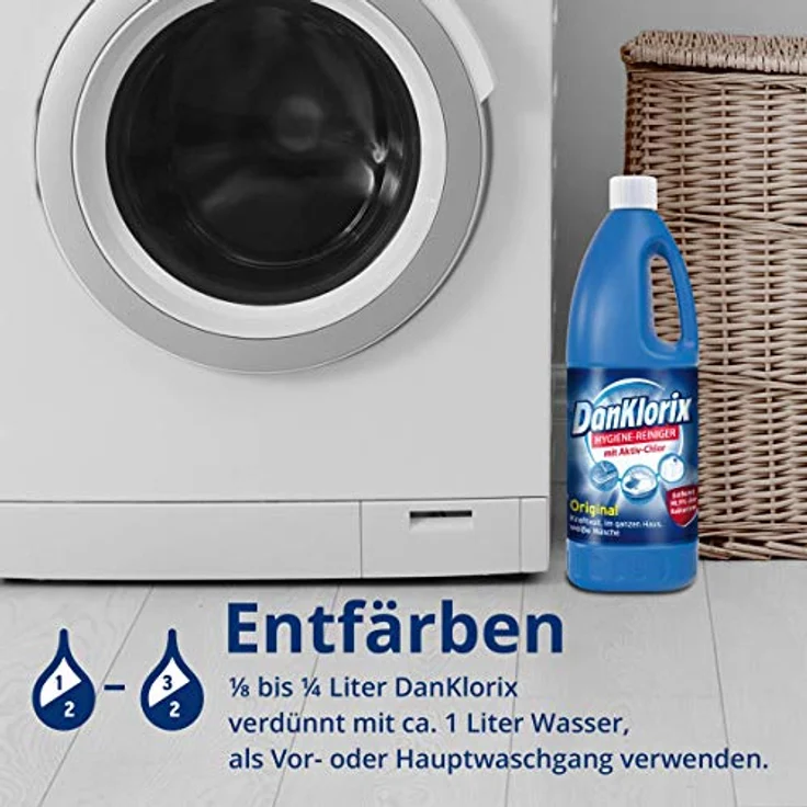 CP GABA Dan Klorix Hygiene Reiniger Kraftvoll Original mit Aktiv Chlor 1500ml – Bild 5