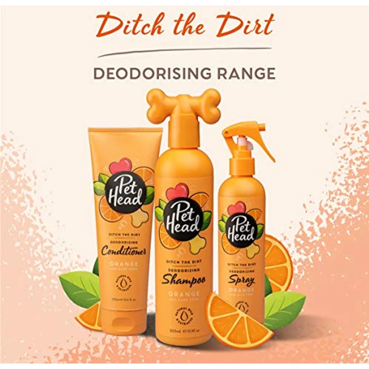 Pet Head Tiershampoo Ditch the Dirt, Conditioner für Hunde mit Orangenduft, 250 ml – Bild 6