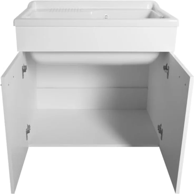 HAK Unterschrank mit Ausgussbecken aus Kunststoff 80x50 cm, inklusive Siphon – Bild 4