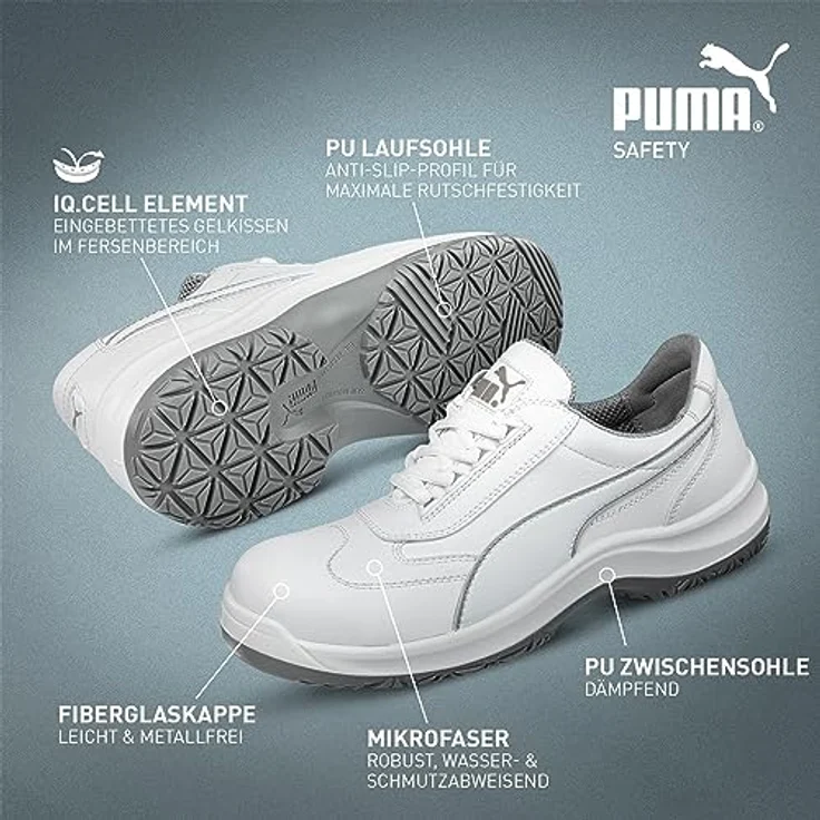 PUMA Safety 640622-41 Sicherheitshalbschuh Clarity Low SRC, Groesse: 41 Weiß – Bild 3