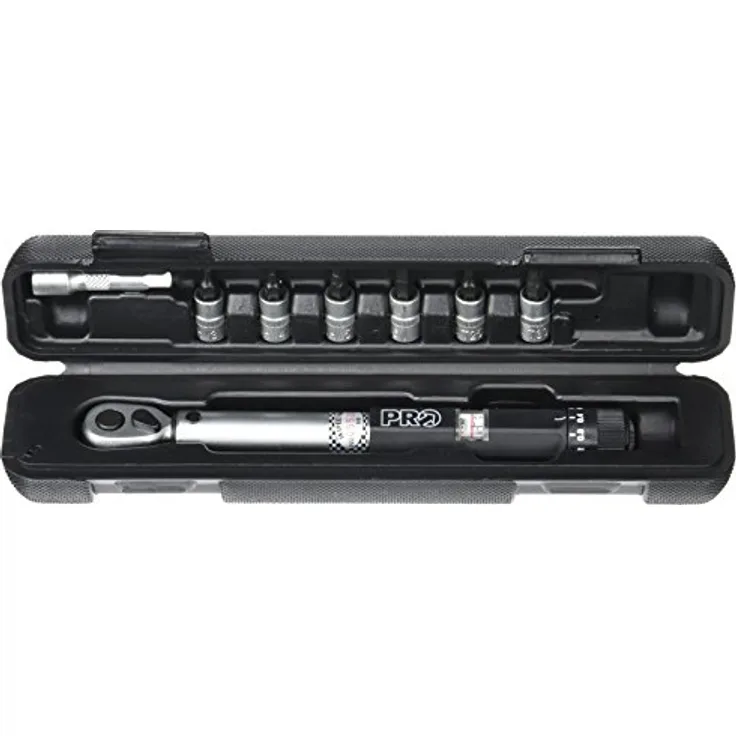 Pro drehmomentschlüssel 3-15 Nm Stahl schwarz-silber 8-teilig