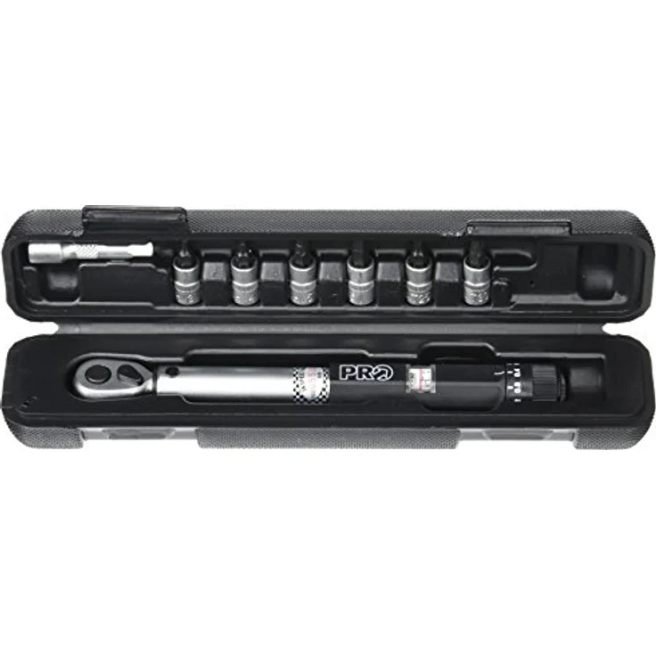 Pro drehmomentschlüssel 3-15 Nm Stahl schwarz-silber 8-teilig – Bild 1