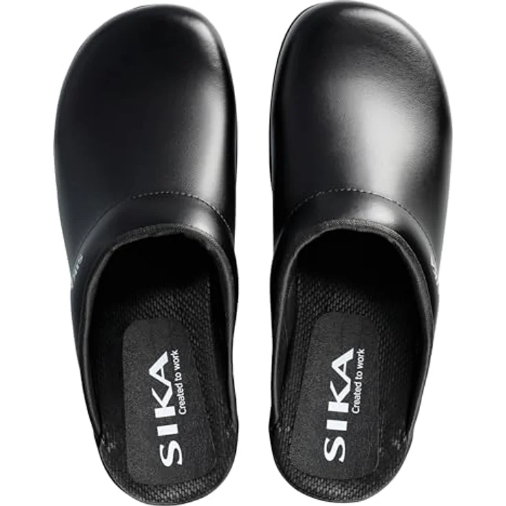 Sika Flexika offener Clog, atmungsaktives Permair® Leder, wasserabweisend, schwarz, Größe 41 – Bild 5