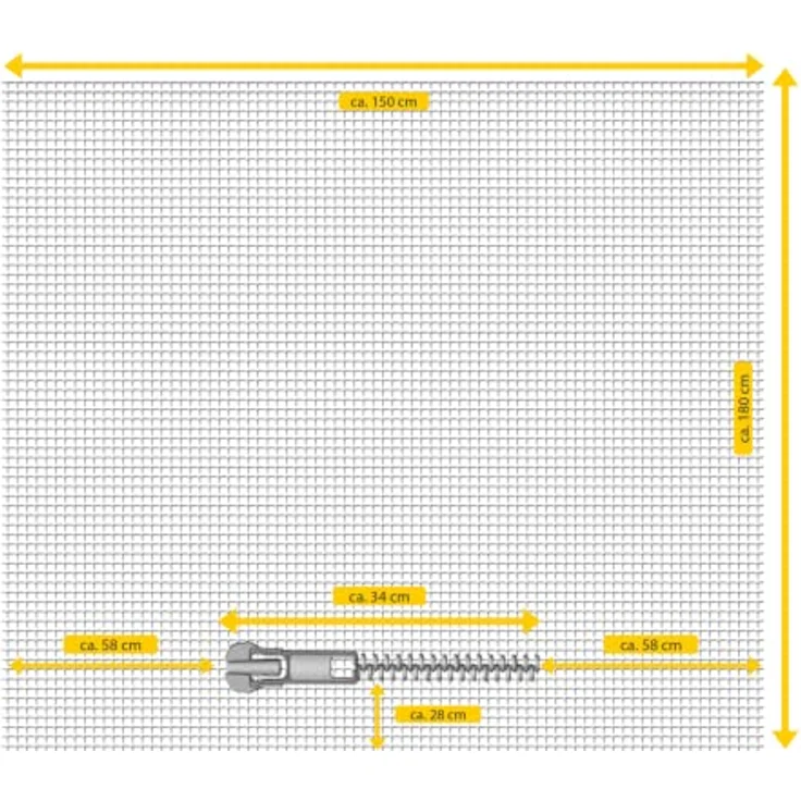 Schellenberg Insektenschutz Gitter 150 x 180 cm, weiß 4003971503286 – Bild 6