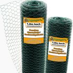 200m Sechseckgeflecht Kaninchendraht Hasengitter grün Hasendraht 100cm