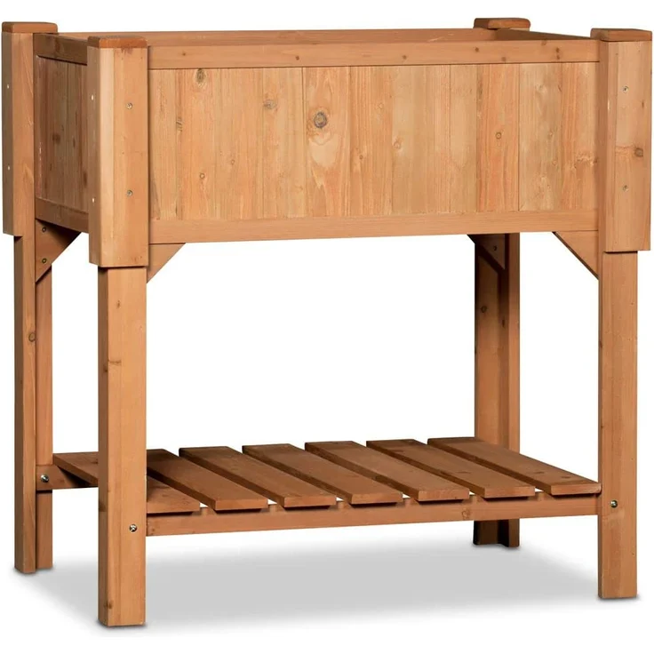 Coemo Hochbeet Kräuterbeet mit Pflanzfolie 90 x 60 x 90 cm – Bild 2