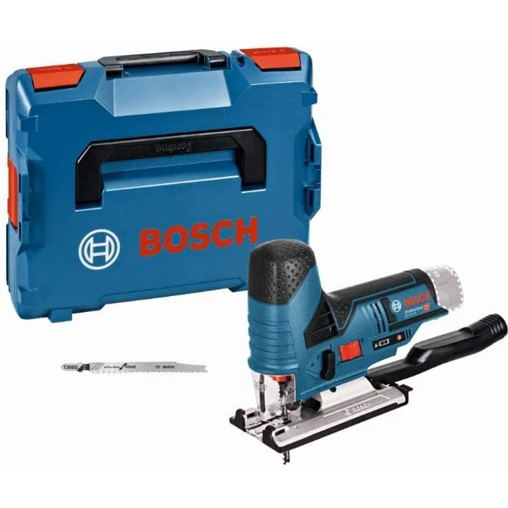Bosch Professional 12V System Akku Stichsäge GST 12V-70 (2x Sägeblatt, Gleitschuh, Spanreißschutz, Schnitttiefe in Holz: 70 mm, ohne Akkus und Ladegerät, in L-BOXX) – Bild 1