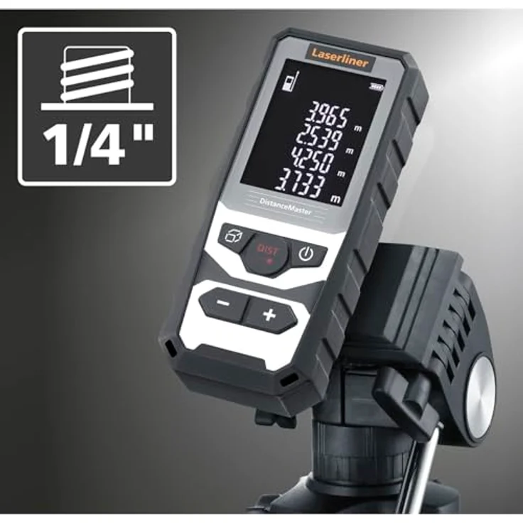LASERLINER DistanceMaster Laser-Entfernungsmesser mit Koffer, Messbereich 50m – Bild 3