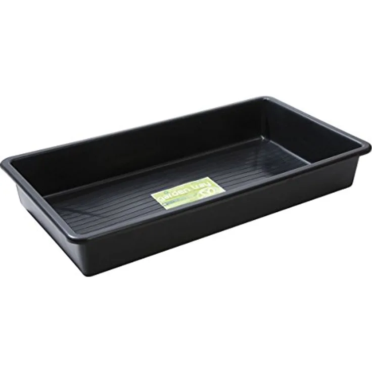 Garland Titan Gartentablett schwarz, 65 Liter Kapazität für Saatanzucht, 100x55x15 cm