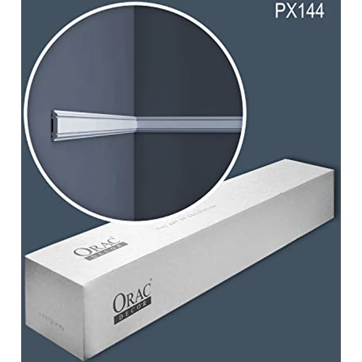 Orac Decor Zierleiste PX144 AXXENT, 30er Set Wand- und Friesleisten, Duropolymer®, weiß, 60 m Gesamtlänge, neoklassizistisch – Bild 2