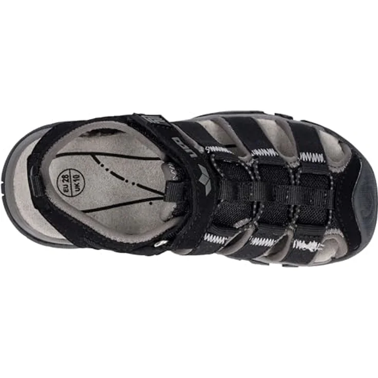 Lico Janto VS, Sicherheitssandalen für Jungen, Schwarz, Größe 33, flexibles Design mit Klettverschluss und rutschfester Laufsohle – Bild 5