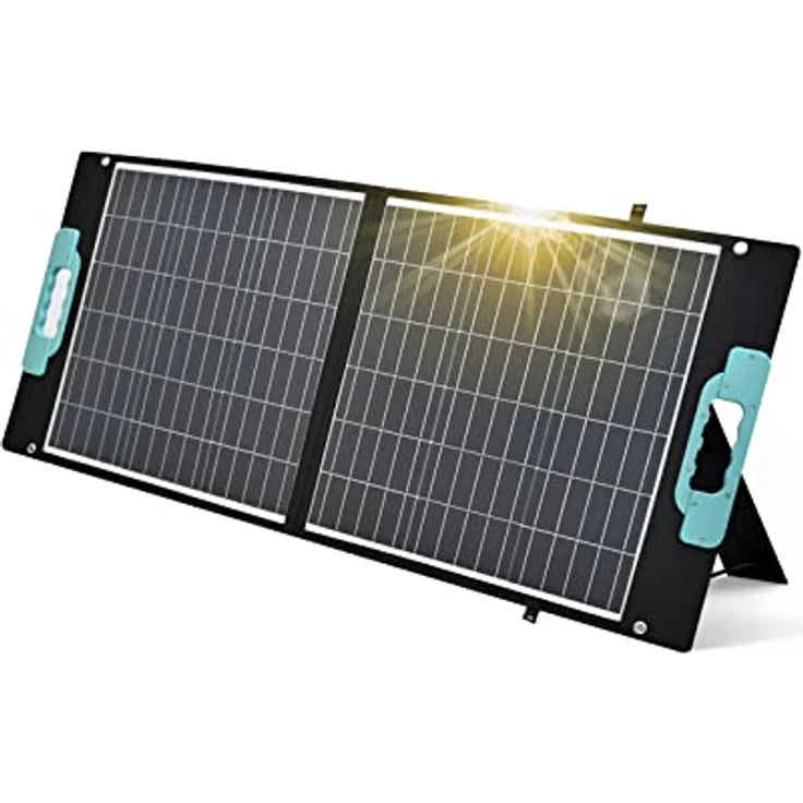 enjoy solar Faltbares Solarmodul Gaia Serie 100W/12V, monokristallin, hohe Schutzleistung, tragbare Solartasche für unterwegs – Bild 1