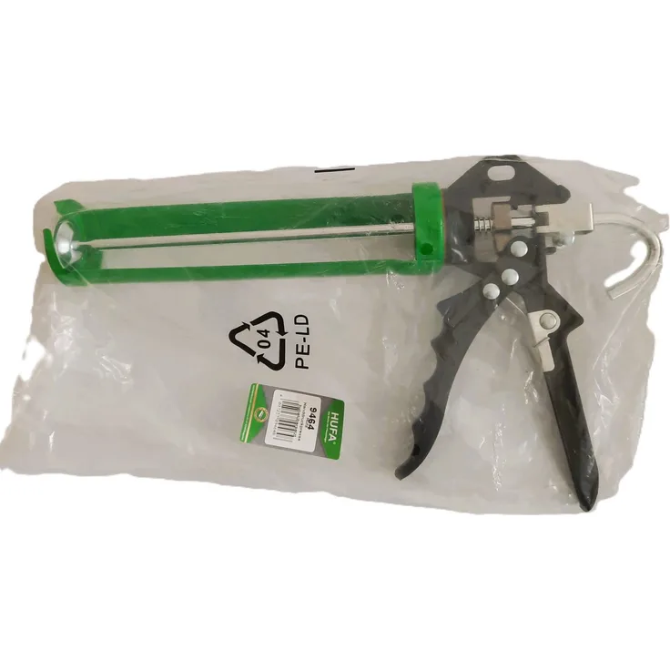 Hufa Kartuschenpistole Hufa Silikon Handdruckpresse, hebelübersetzt für 310ml Kartuschen, mit Spezialfederdruck und Auslaufstop