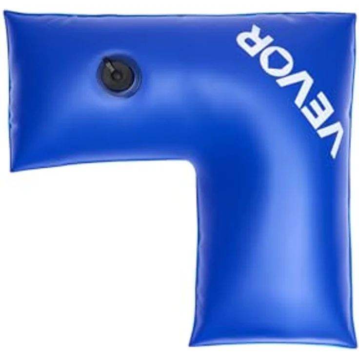 VEVOR Wassersäcke-Set, 6er-Pack 2,4 m Beschwerungssäcke & 4 Eck-Wassersäcke, 0,4 mm dicker PVC-Sack mit auslaufsicherem Ventil zur Winterbefestigung von Poolabdeckungen – Bild 9