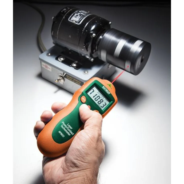 Extech Kontakt-Laserphoto-Drehzahlmesser, 1 Stück, RPM33 – Bild 2