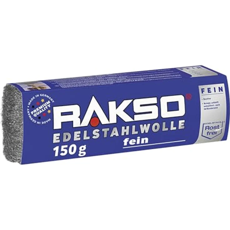 Rakso Edelstahlwolle 150g fein 1 f.Nass-u.Außenbereich – Bild 2