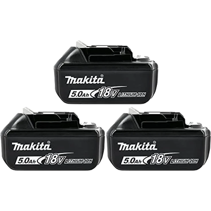 Makita BL1850 Akku Li-Ion 18V LXT 5 Ah 3 x Akku ohne Ladegerät ohne Ladestandsanzeige – Bild 1