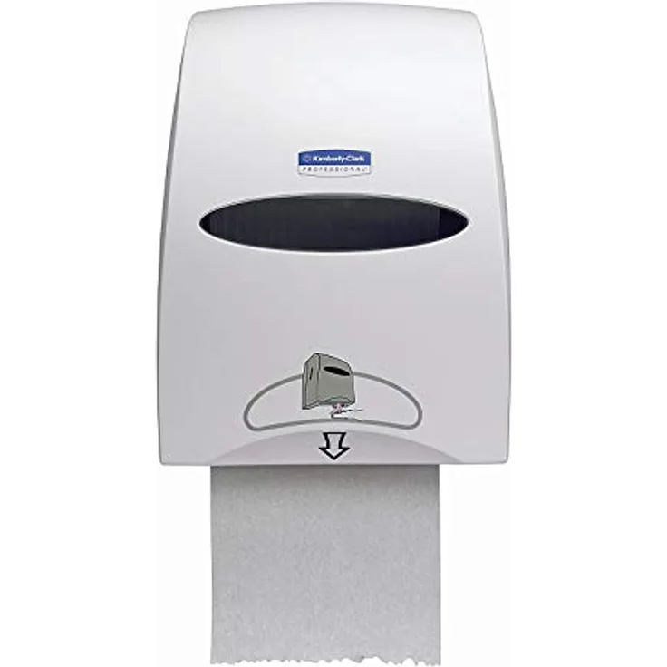 Kimberly-Clark Professional 9960 Elektronischer Rollenhandtuchspender, berührungslos mit Bewegungssensor, weiß, 150.000 Handtücher, Blattschutzoption