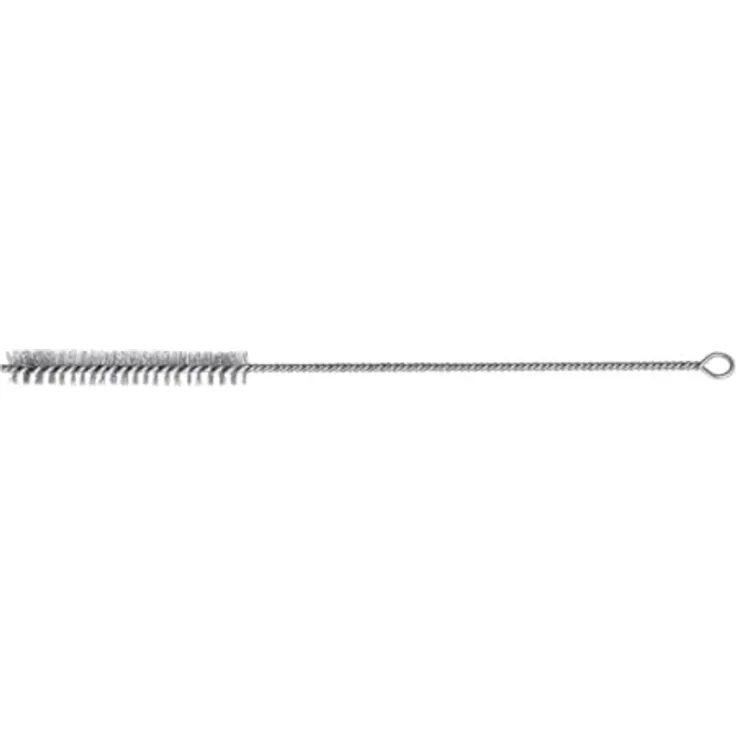 Lessmann Zylinderbürste Nylon, Durchmesser 12 mm, glatt, weiß, made in Germany
