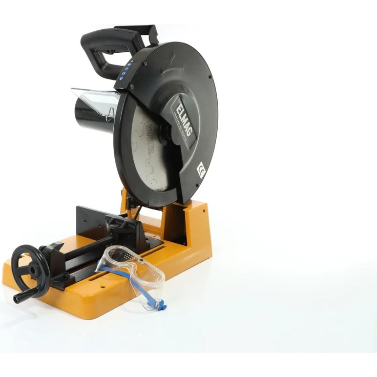 ELMAG Metallkreissägemaschine TKS 355 Set, präziser Gehrungsschnitt 0-45°, ergonomischer Handgriff, Schnellspannsystem, inkl. Transportarretierung