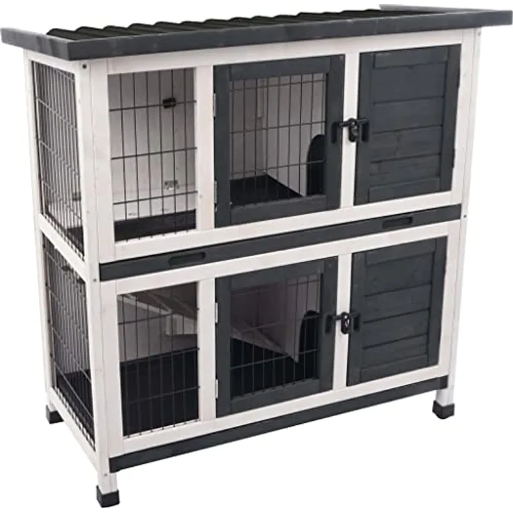 KANINCHENSTALL Combi 1 Rustic 100x50x102CM