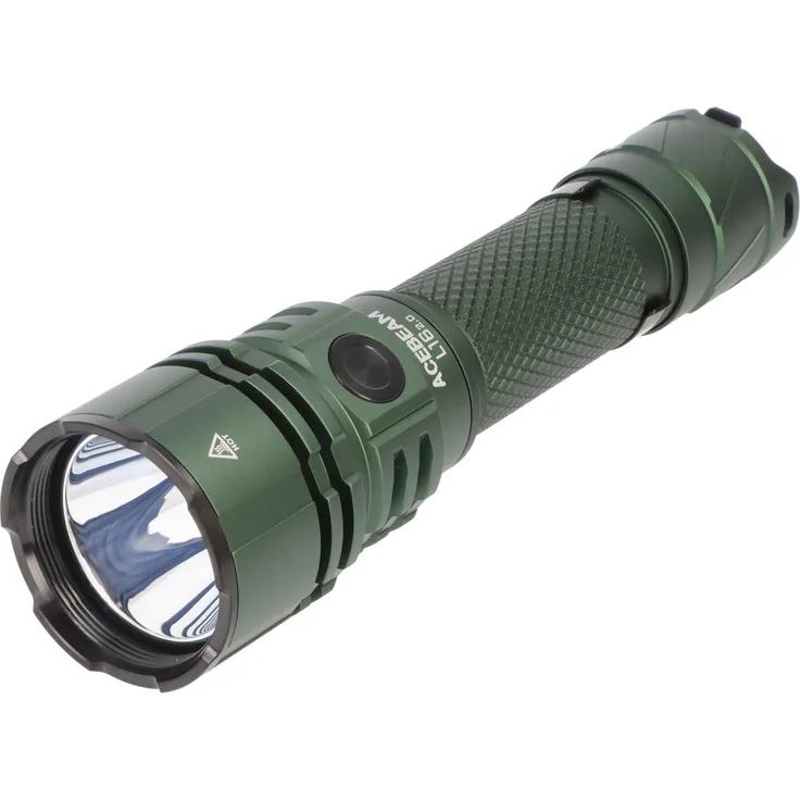 AceBeam L16 2.0, taktische LED-Taschenlampe mit 2.100 Lumen und 670 m Reichweite, grün, 15.32 cm