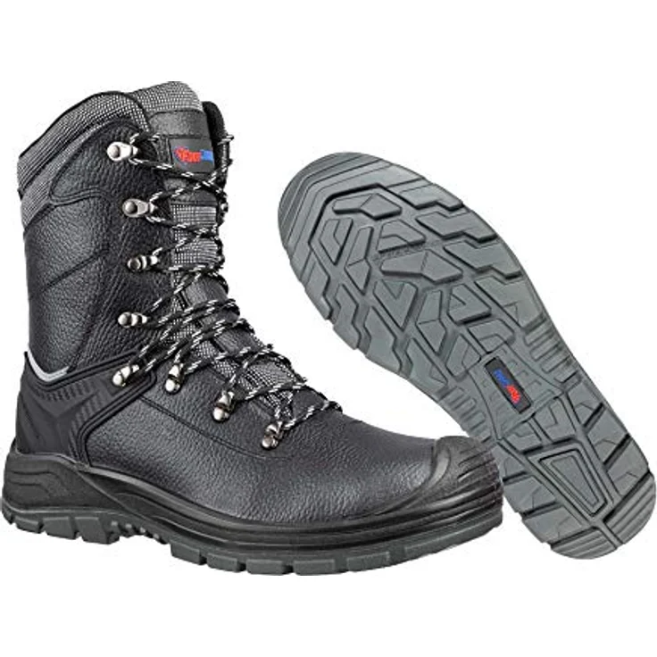 Footguard NORDIC HIGH Arbeitsschuh, Winterstiefel aus Rindleder mit Stahlkappe und FAP® Durchtrittschutz, schwarz – Bild 4