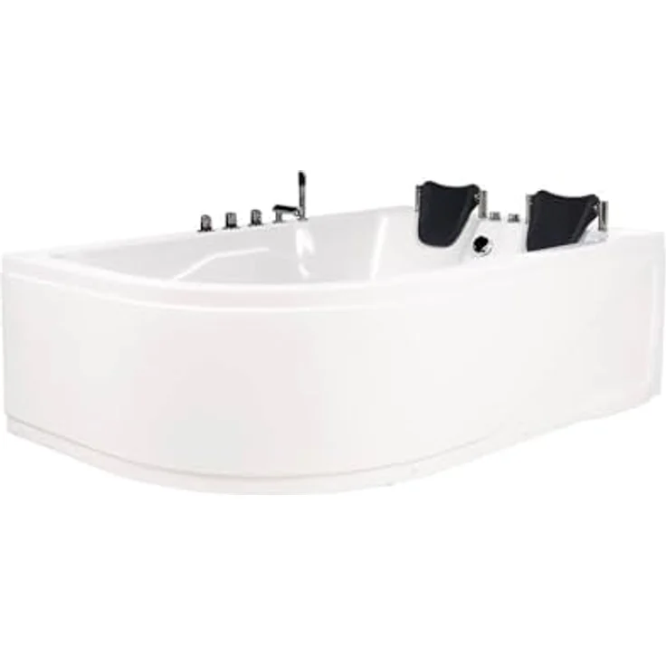 HOME DELUXE Whirlpool-Badewanne Indoor Whirlpool BLUE OCEAN - XL 180 x 120 cm Links, Eckwanne, 2 Personen, mit 6 verstellbaren Whirlpooldüsen, 10 Hydrojets – Bild 3