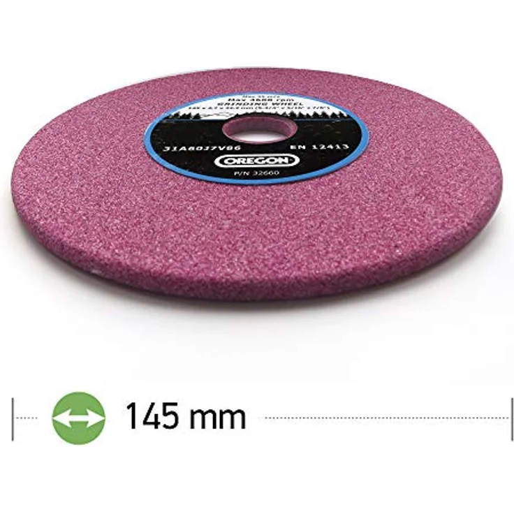 Oregon® Schleifscheibe 145 x 22,3 x 4,7 mm für Sägeketten (.325, 3/8, .404) für Kettenschärfgerät 32653A, 519789, 106540, 32660P – Bild 4