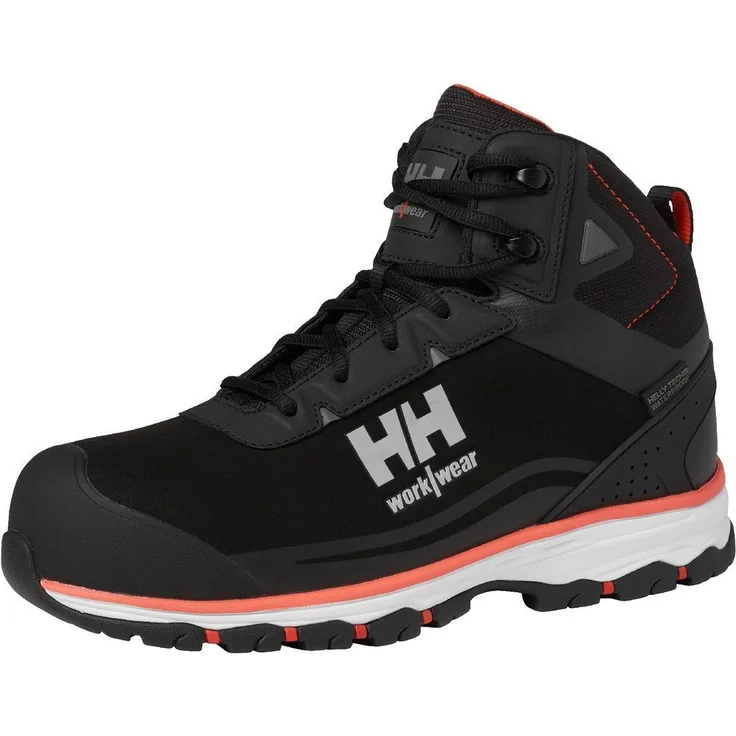 Helly Hansen Chelsea Evo 2 Mid S3 Ht Sicherheitsschuh mit Lifa® Stay Warm Technology und elastischer Taille, schwarz