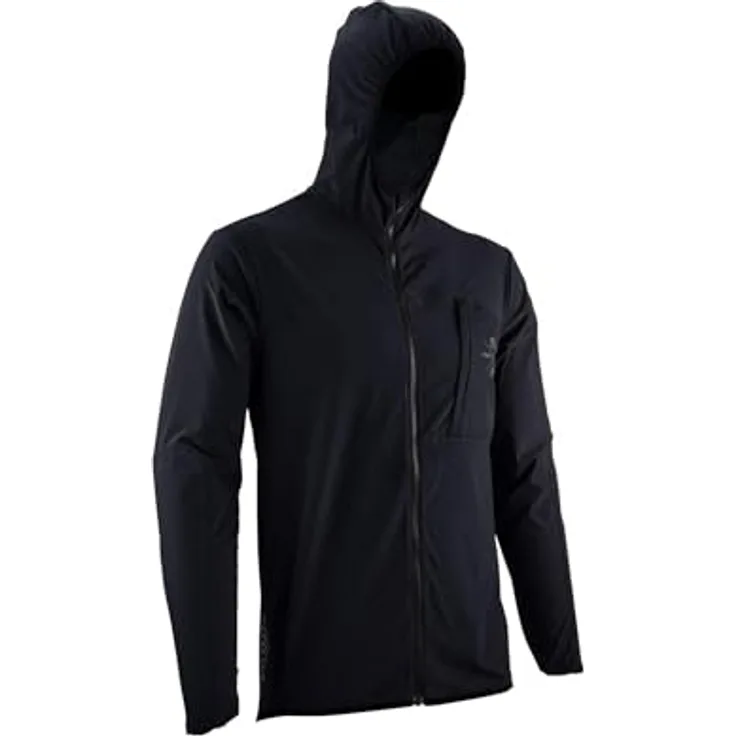 Leatt MTB Trail 1.0, Unisex Velojacke, wasser- und windabweisend, Schwarz, M
