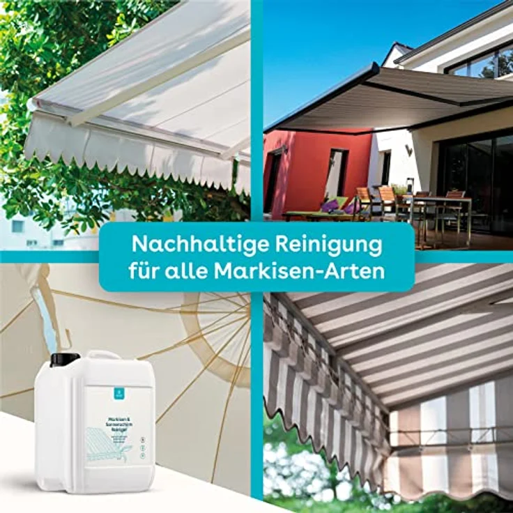 eco:fy Markisen und Sonnenschirm Reiniger Markisenreiniger Spray Schmutzentferner Fleckenentferner (2,5 Liter) – Bild 3