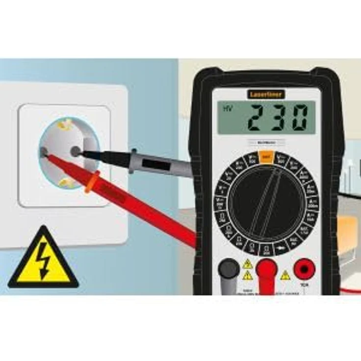 LASERLINER Spannungsprüfer Laserliner MultiMeter Hand-Multimeter, nachhaltige Konstruktion, präzise Messungen, gut ablesbares Display – Bild 7