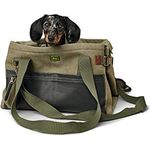 HUNTER Madison 2-in-1 Tragetasche & Decke für Hunde und Katzen, praktisch für unterwegs und auf Reisen Farbe Khaki, Größe one-Size