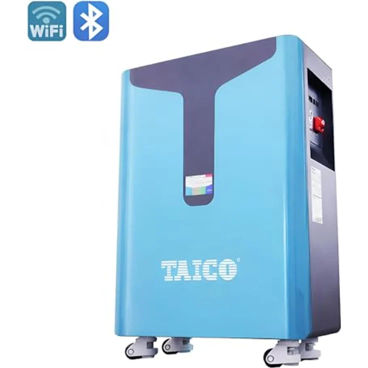 TZIPower PV Solarspeicher 48V/51,2V 300AH (15,36kWh) mit Bluetooth & WiFi, LiFePO4 Akku, Rollen für Standmontage, erweiterbar – Bild 2