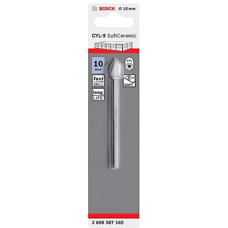 Bosch Fliesenbohrer CYL-9 Ceramic 10 x 90 mm, für weiche bis mittelharde Fliesen, trockenbohren ohne Kühlung – Bild 2