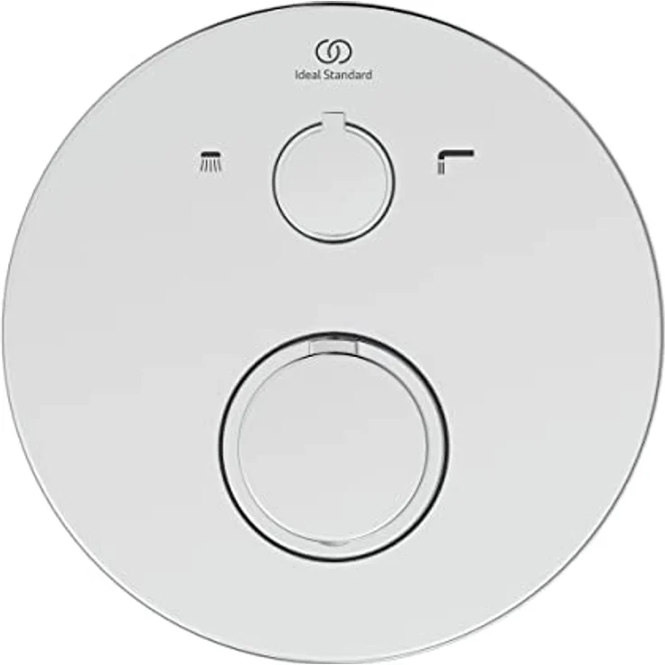 Ideal Standard Badethermostat Ceratherm T100 Unterputz, Chrom, mit Heißwassertemperaturbegrenzer und Eco-Einstellung – Bild 2