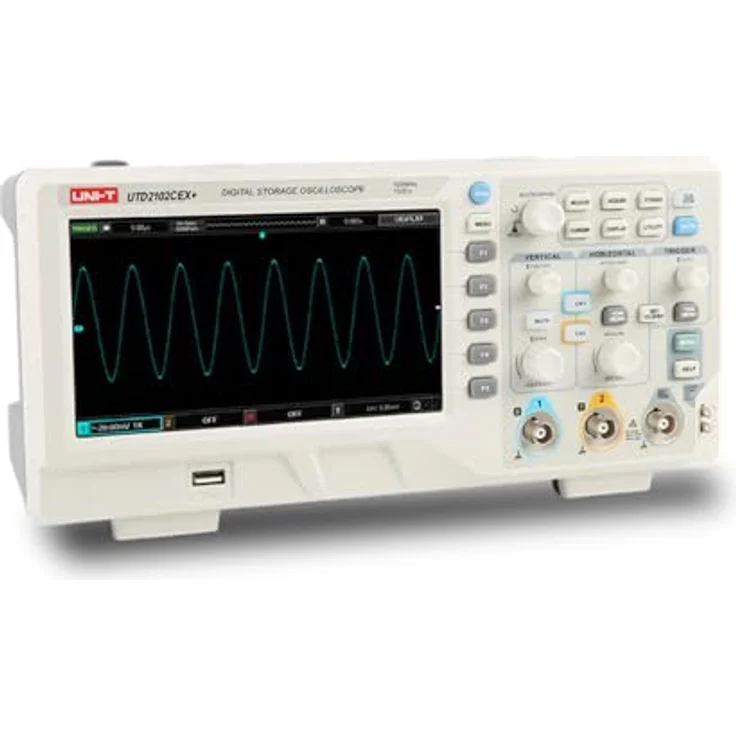 UNI-T Speicher-Oszilloskop UTD2202CEX+, 2 Kanal, 200 MHz – Bild 2